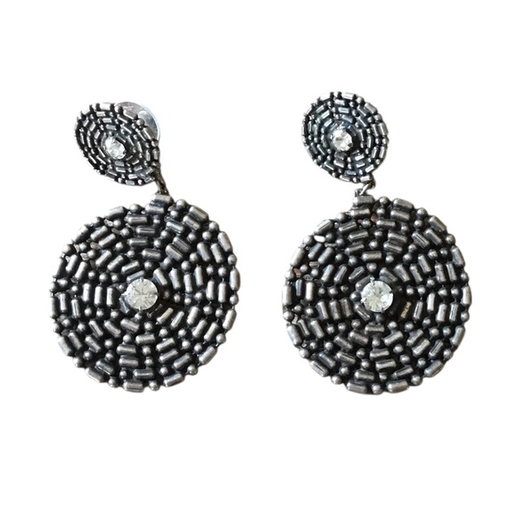 DANNIJO Round Statement Earrings MISSING BACK - Picture 1 of 9